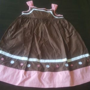 Janie and Jack size 6 PINK accents dress